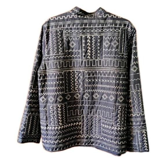 Alfred Dunner Women's Black & Gold Embroidered Blazer, Size 16 - Picture 2 of 4